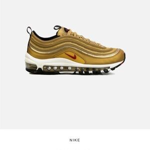 Nike air max 97 qs - metallic gold/varsity red